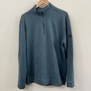 Adidas Blue Quarter-Zip Pullover Size XL